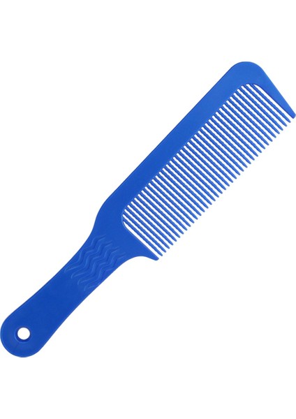 Mavi Stil Profesyonel Dalgalı Diş Salonu Kuaför Stilisti Kesme Makası Düz ​​kıvırma Saç Dolaşık Açıcı Tarak Konik Solmaya Karışım Düz Üst Kesim (Yurt Dışından)