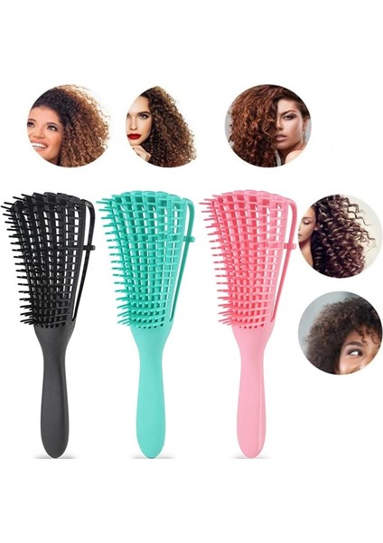 Yeşil Stil Saç Fırçası Ayarlamak Kadın Saç Derisi Masaj Tarak Kıvırcık Saç Fırçası Dolaşık Açıcı Tarak Salon Şekillendirici Kuaförlük Araçları Baş Masajı (Yurt Dışından) fırsatları