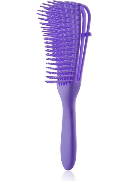 Mor Tarzı Dolaşık Açıcı Saç Bruk Siyah Masaj Islak Saç Tarak Ahtapot Saç Fırçası Tarak Dolaşık Açıcı Fırça Kalın Kıvırcık Saçlar Için Kinky Dalgalı (Yurt Dışından)