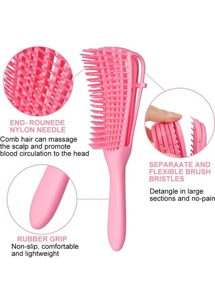 Mor Tarzı Dolaşık Açıcı Saç Bruk Siyah Masaj Islak Saç Tarak Ahtapot Saç Fırçası Tarak Dolaşık Açıcı Fırça Kalın Kıvırcık Saçlar Için Kinky Dalgalı (Yurt Dışından) fiyatları