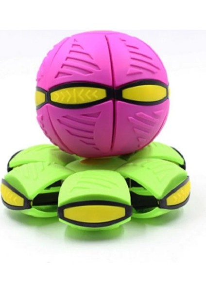 LED Tarzı Pembe LED Uçan Ufo Düz Fırlatma Disk Topu ile LED Işık Oyuncak Çocuk Açık Bahçe Basketbol Oyunu Fırlatma Ufo Disk Topları (Yurt Dışından)