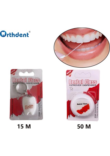 1 Rulo 50M Stili Dental Floss Toothpicks Tooth Cleaning Portable Interdental Brush Dentistry Flok Oral Health Care Products Dentist Tools (Yurt Dışından) fiyatları