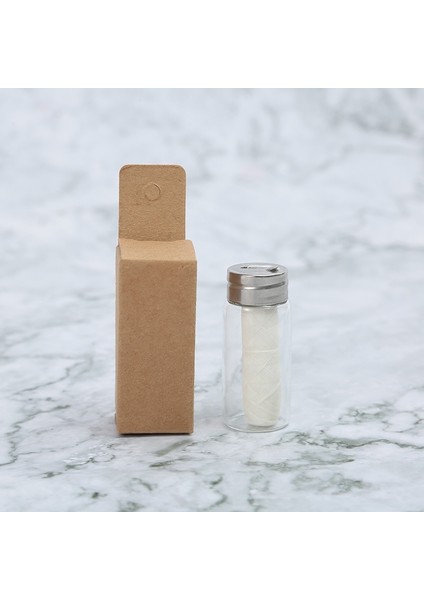 2 Adet Tarzı 30M Eco Diş Ipi Nane Lezzet Sıfır Dechet Vegan Ürünler Cam Şişe Bambu Biriktirme Diş Pensesinde Diş Temizleme Ağız Hijyeni (Yurt Dışından) modelleri