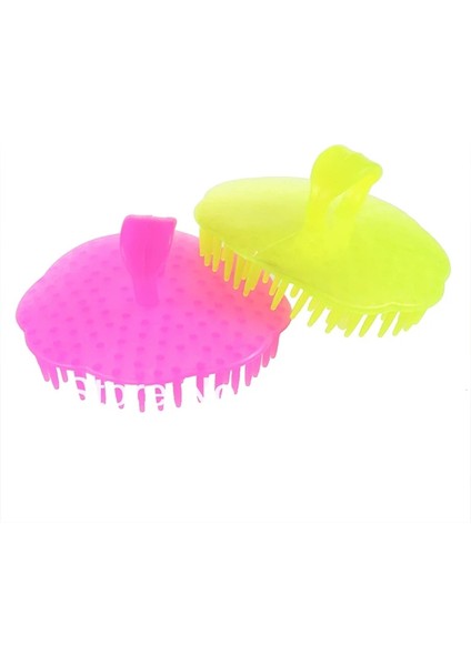 1 Adet Rastgele Stil 1 Adet El Silikon Saç Derisi Şampuan Masaj Fırçası Yıkama Duş Saç Masajı Temiz Fırça Duş Saç Fırçası Tarak Fırça (Yurt Dışından)