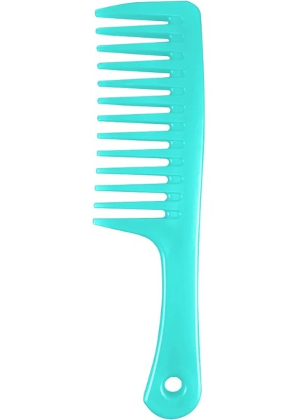 Yeşil Stil 1 Adet Anti-Statik Büyük Geniş Diş Tarak Kuaförlük Tarak Kadın Asılı Delik Kolu Kavrama Kıvırcık Saç Fırçası Güzellik Saç Tarak (Yurt Dışından)