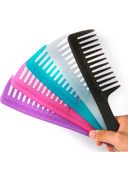 Yeşil Stil 1 Adet Anti-Statik Büyük Geniş Diş Tarak Kuaförlük Tarak Kadın Asılı Delik Kolu Kavrama Kıvırcık Saç Fırçası Güzellik Saç Tarak (Yurt Dışından) modelleri