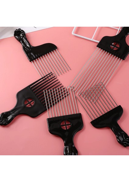 22.5cm Stili Geniş Dişler Bruk Tarak Çatal Saç Fırçası Ekleme Saç Toplama Tarak Plastik Dişli Tarak Kıvırcık Afro Saç Şekillendirme Araçları Için Aksesuarlar (Yurt Dışından)