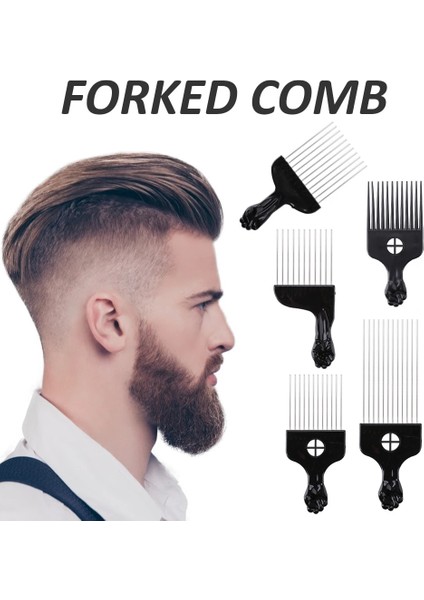22.5cm Stili Geniş Dişler Bruk Tarak Çatal Saç Fırçası Ekleme Saç Toplama Tarak Plastik Dişli Tarak Kıvırcık Afro Saç Şekillendirme Araçları Için Aksesuarlar (Yurt Dışından)