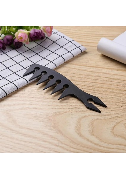 Gösterildiği Gibi Stil Geniş Diş Saç Tarak Plastik Retro Saç Fırçası Yağ Kafa Erkekler Sakal Klasik Büyük Diş Kuaförlük Şekillendirici Aracı Berber Aksesuarı (Yurt Dışından)