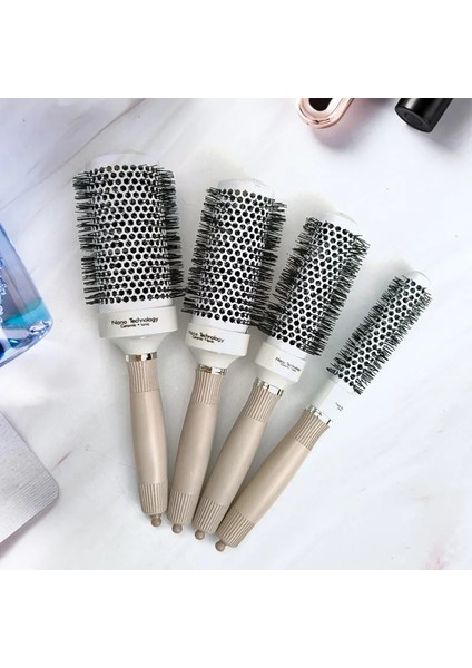 32 mm Tarzı Profesyonel Salon Şekillendirici Araçları Yuvarlak Saç Tarak Kuaförlük Curling Saç Fırçaları Tarak Seramik Demir Varil Tarak (Yurt Dışından) fiyatları