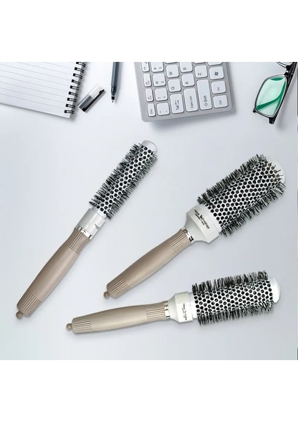 32 mm Tarzı Profesyonel Salon Şekillendirici Araçları Yuvarlak Saç Tarak Kuaförlük Curling Saç Fırçaları Tarak Seramik Demir Varil Tarak (Yurt Dışından) fırsatları
