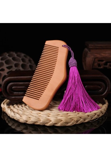 Altın Tarzı Orta Maun Hediye Tarak Dört Renkli Püskül Anti-Statik Anti-Sarılmış Saç Taşınabilir Makyaj Tarak Şekillendirici Aracı Kuaför (Yurt Dışından) modelleri