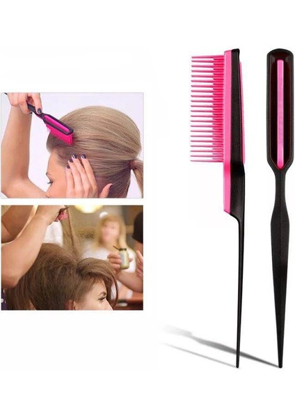 Pembe Tarzı Yeni Profesyonel Saç Tarak Sivri Kuyruk Tarak Alay Kıvırcık Saç Fırçası Salon Kuaförlük Şekillendirici Taraklar Araçları (Yurt Dışından) fiyatları
