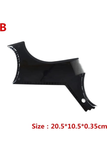 B Tarzı Erkekler Sakal Şekillendirme Tarağı Erkek Sakalları Stencil Combs Saç Için Güzellik Aracı Sakal Trim Şablonları Sakal Şekillendirici Şekillendirici Aracı (Yurt Dışından)