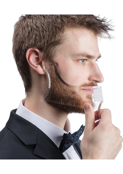 B Tarzı Erkekler Sakal Şekillendirme Tarağı Erkek Sakalları Stencil Combs Saç Için Güzellik Aracı Sakal Trim Şablonları Sakal Şekillendirici Şekillendirici Aracı (Yurt Dışından) fiyatları