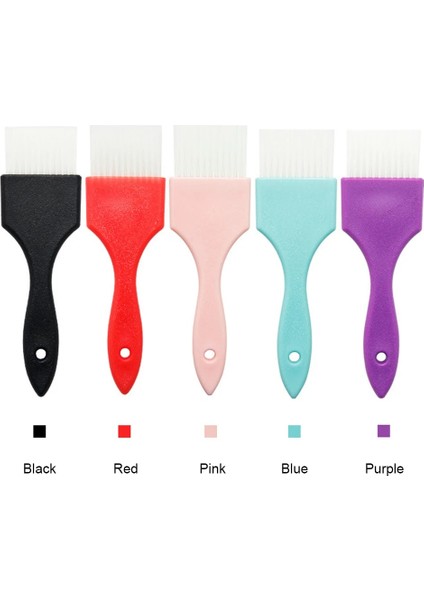 Kırmızı Stil Pp Kolu Doğal Saç Fırçaları Berber Profesyonel Kuaför Balayage Boyama Aracı Balayage Saç Fırçası Boyama Saç Boyası Fırçası (Yurt Dışından)