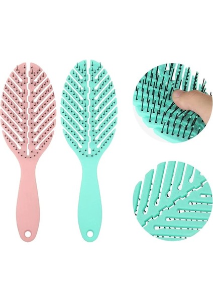 Mor Tarzı Saç Tarak Saç Derisi Masaj Saç Fırçası Islak Kıvırcık Detangle Tarak Dolaşık Açıcı Saç Fırçası Kadın Salon Kuaförlük Şekillendirici Araçlar Berber (Yurt Dışından) modelleri