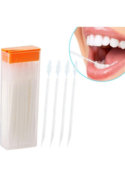 Ack Diş Ipi Çubuklar Kutulu Kürdan Taşınabilir Plastik Çift Başlı Diş Ipi Diş Çubuğu Diş Ağız Bakımı Kürdan (Yurt Dışından) modelleri