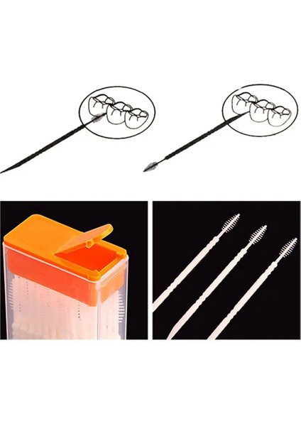 Ack Diş Ipi Çubuklar Kutulu Kürdan Taşınabilir Plastik Çift Başlı Diş Ipi Diş Çubuğu Diş Ağız Bakımı Kürdan (Yurt Dışından) fırsatları