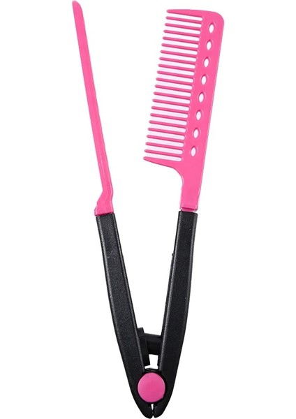 Gül Kırmızı Tarzı Saç Şekillendirici Yeni Doğrultma Tipi V-Şekilli Tarak Tasarım Kıvırcık Saç Tarak Kuaförlük Artefaktı Dıystyling Aracı Aksesuarları (Yurt Dışından) modelleri