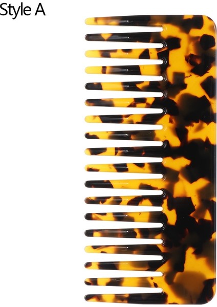 Stil Bir Stil Mini Asetat Saç Tarakları Geniş Diş Saç Tarak Kıvırcık Saçlar Için Doğal Dolaşık Açıcı Tarak Kadınlar Için Anti-Statik Tarak Şekillendirici Aracı Kız (Yurt Dışından)