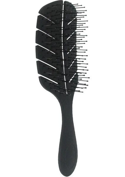 Siyah Stil Saç Tarak Saç Derisi Masaj Saç Fırçası Islak Kıvırcık Detangle Tarak Dolaşık Açıcı Saç Fırçası Kadın Salon Kuaförlük Şekillendirici Araçlar Berber (Yurt Dışından)