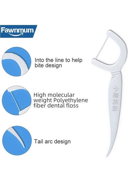 Fawnmum Dental Flo Tek Kullanımlık Dental Floklar Plastik Kürdan Diş Temizleme Diş Arası Fırçalar (Yurt Dışından) fiyatları