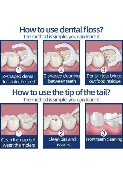 Fawnmum Dental Flo Tek Kullanımlık Dental Floklar Plastik Kürdan Diş Temizleme Diş Arası Fırçalar (Yurt Dışından) modelleri