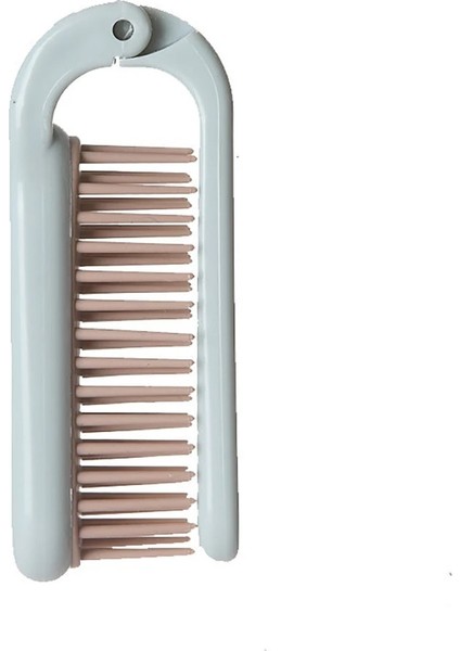 Mavi Stil 1 Adet Katlanabilir Saç Tarak Taşınabilir Seyahat Kıvırma Düz Saç Fırçası Yumuşak Diş Anti Statik Baş Masajı Saç Şekillendirici Aksesuarlar (Yurt Dışından)