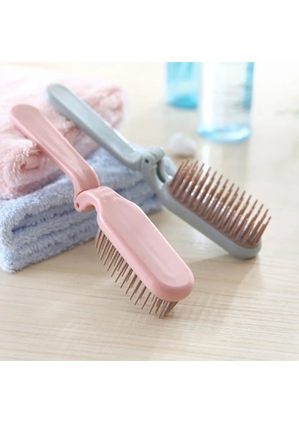 Mavi Stil 1 Adet Katlanabilir Saç Tarak Taşınabilir Seyahat Kıvırma Düz Saç Fırçası Yumuşak Diş Anti Statik Baş Masajı Saç Şekillendirici Aksesuarlar (Yurt Dışından) modelleri