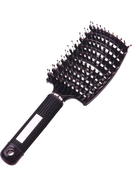 Siyah Stil Saç Derisi Masaj Tarak Saç Fırçası Kıl Naylon Kadın Islak Kıvırcık Detangle Saç Fırçası Salon Kuaförlük Şekillendirici Araçları (Yurt Dışından)
