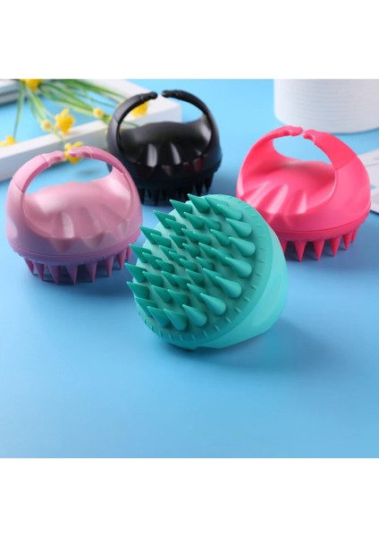 H Tarzı Şampuan Fırçası Saç Derisi Masajı Islak ve Kuru Saç Şampuan Fırçaları Kadınlar Için Yumuşak Silikon Kauçuk Fırça Pet Saç Temizleme (Yurt Dışından) fırsatları