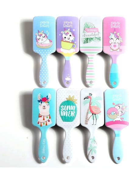 G Tarzı Karikatür Unicorn Sevimli Tarak Kadın Saç Derisi Masaj Tarak Saç Fırçası Islak Düz Kıvırcık Detangle Saç Fırçası Salon Kuaförlük Aracı (Yurt Dışından) modelleri