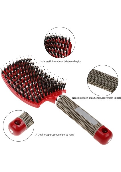 Bir Stil Kadın Saç Fırçası Saç Derisi Masaj Tarak Saç Fırçası Kıl Naylon Islak Kıvırcık Detangle Saç Fırçası Salon Kuaförlük Şekillendirici Araçları (Yurt Dışından) indirimleri