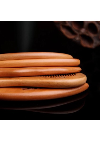 Mavi Stil Doğal Şeftali Ahşap Tarak Yakın Dişler Anti-Statik Dolaşık Açıcı Sakal Bakımı Aracı Kadın Öğrenci Masajı Güzellik Spa Saç Fırçası Tarakları (Yurt Dışından) fırsatları