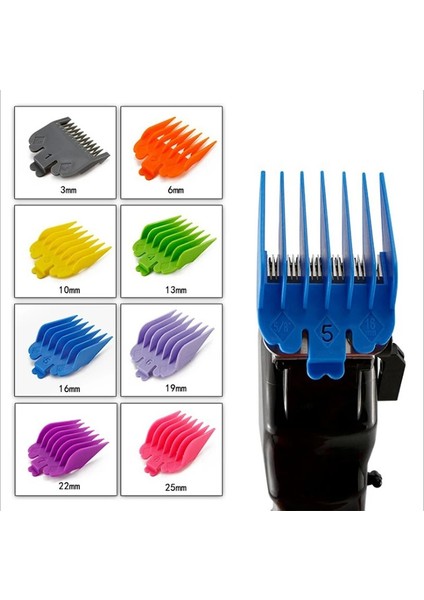 Mavi Stil Pcs Renkli Saç Kesme Makinesi Limit Tarak Kılavuz Limit Tarak Düzeltici Muhafızları Eklenti Evrensel Profesyonel Saç Düzelticiler (Yurt Dışından) fiyatları