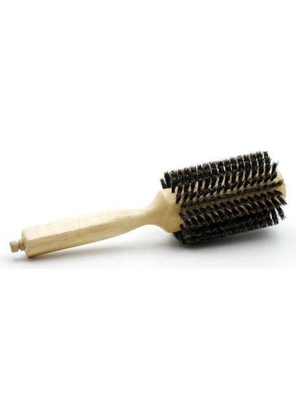 No.30 Tarzı Berber Salon Domuzu Kılları Saç Yuvarlak Fırça Profesyonel Kuaförlük Tarak Berber Saç Fırçası Saç Şekillendirici Tarak Ahşap Yuvarlak Fırça (Yurt Dışından)