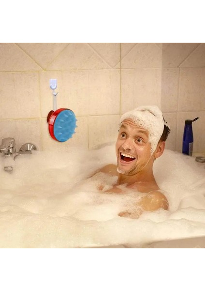 Mavi Stil Yumuşak Spa Silikon Masaj Fırçası Saç Derisi Şampuan Saç Yıkama Tarak Vücut Banyo Masajı Güzellik Araçları Dolu Tarakları (Yurt Dışından)