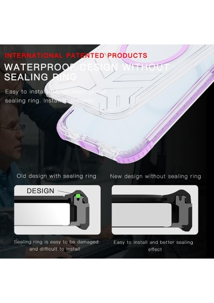 Iphone 15 Için Kılıf 12FT Askeri Darbeye Dayanıklı IP68 Su Geçirmez Tam Manyetik (Yurt Dışından) modelleri