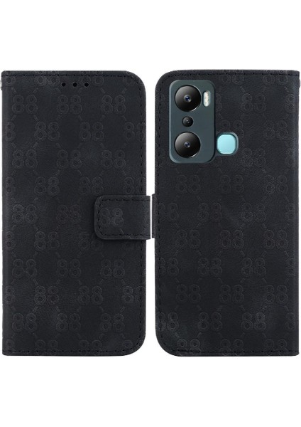 Infinix Sıcak 20I Cüzdan Kapak Için Telefon Kılıfı Çift 8 Kabartmalı Kart Tutucu (Yurt Dışından)