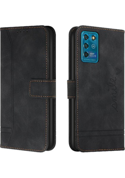 Zte Blade V30 Vita Manyetik Kapatma Için Telefon Kılıfı Pu Deri Flip Folio (Yurt Dışından)