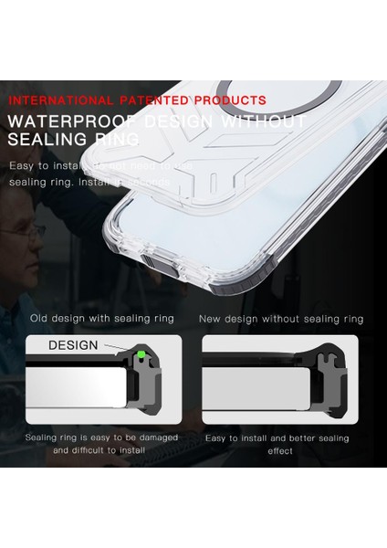 Iphone 15 Için Kılıf 12FT Askeri Darbeye Dayanıklı IP68 Su Geçirmez Tam Manyetik (Yurt Dışından) indirimleri