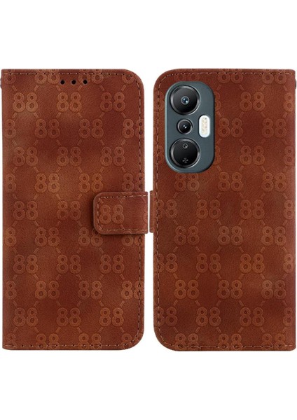 Infinix Sıcak 20S Için Telefon Kılıfı Kart Tutucu Cüzdan Kapak Çift 8 Kabartmalı (Yurt Dışından)