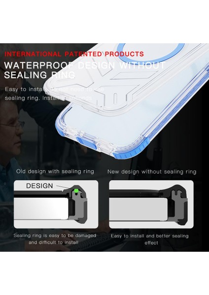 Iphone 15 Için Kılıf 12FT Askeri Darbeye Dayanıklı IP68 Su Geçirmez Tam Manyetik (Yurt Dışından) fiyatları