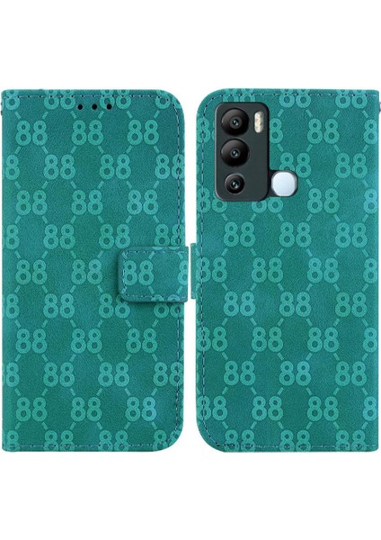 Infinix Sıcak 12I Cüzdan Kapak Için Telefon Kılıfı Kart Tutucu Kickstand Çift 8 (Yurt Dışından)