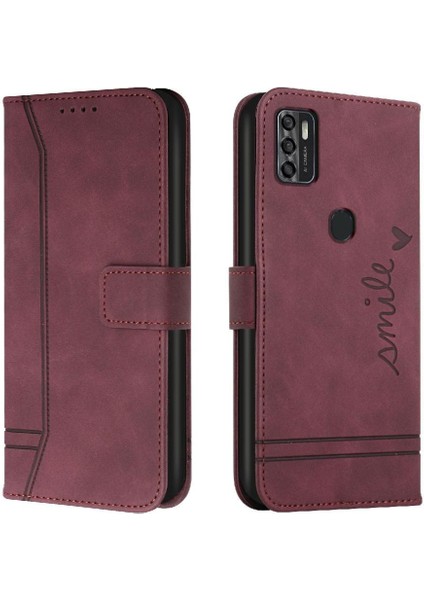 Zte Blade A7S 2020 Için Telefon Kılıfı Pu Deri Flip Folio Cüzdan Manyetik (Yurt Dışından)