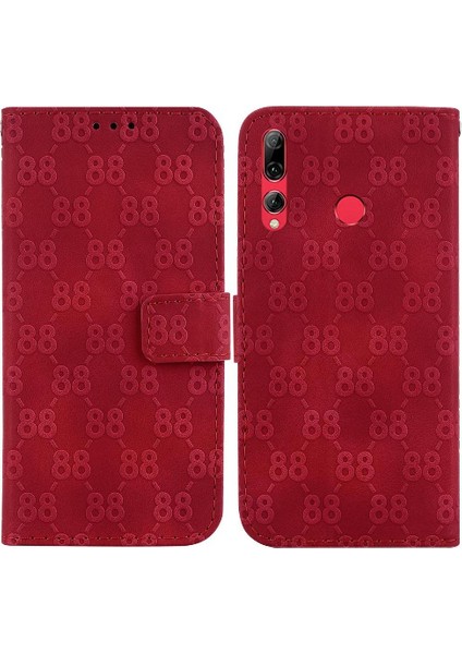 Telefon Kılıfı Için Huawei Y9 Başbakan 2019 Kickstand Pu Deri Cüzdan Kapak 8 (Yurt Dışından)
