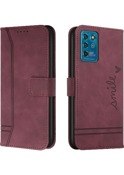 Zte Blade V30 Vita Manyetik Kapatma Için Telefon Kılıfı Pu Deri Flip Folio (Yurt Dışından)