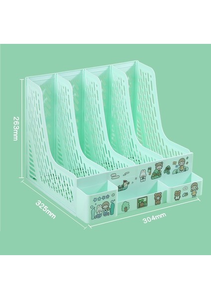 Masaüstü Için Çok Katmanlı Dosya Çerçevesi Dosya Rafı Öğrenci Kitap Ayracı Depolama Rafı (Yurt Dışından)