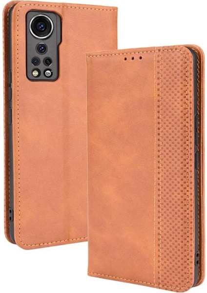 Zte Axon 30 5g Manyetik Kapatma Cüzdan Pu Deri Kılıf (Yurt Dışından)